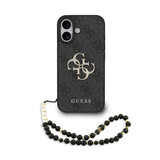 Guess Guess iPhone 17 Back-Cover hul - MagSafe - 4G Classic Logo With Strap - Schwarz Guess Guess iPhone 17 Back-Cover hul - MagSafe - 4G Classic Logo With Strap - Schwarz