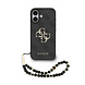 Guess Guess iPhone 17 Back cover case - MagSafe - 4G Classic Logo With Strap - Black
