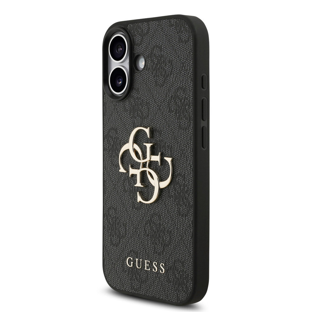 Guess Guess iPhone 17 Back cover case - MagSafe - 4G Classic Logo With Strap - Black