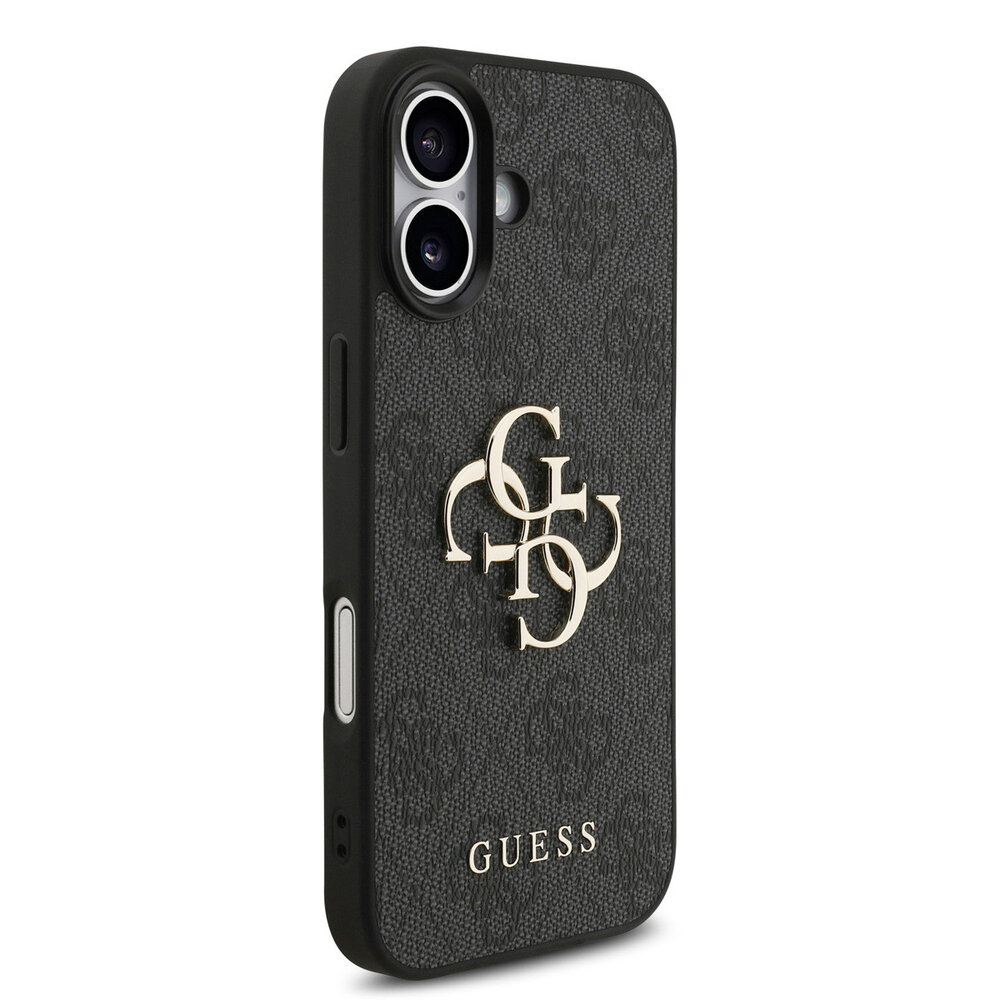 Guess Guess iPhone 17 Back cover coque - MagSafe - 4G Classic Logo With Strap - Noir Guess Guess iPhone 17 Back cover coque - MagSafe - 4G Classic Logo With Strap - Noir