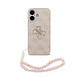 Guess Guess iPhone 17 Back cover coque - MagSafe - 4G Classic Logo With Strap - Rose Guess Guess iPhone 17 Back cover coque - MagSafe - 4G Classic Logo With Strap - Rose