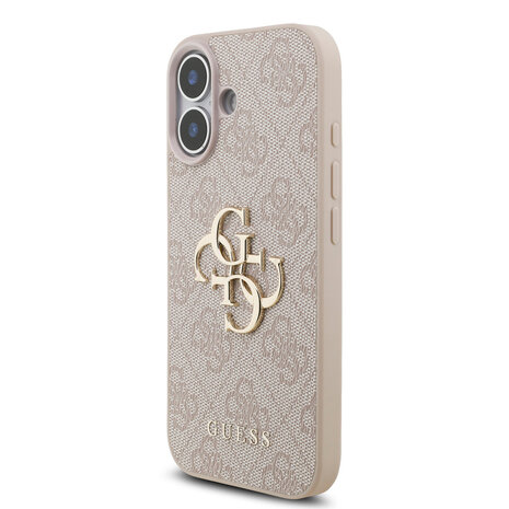 Guess Guess iPhone 17 Back cover case - MagSafe - 4G Classic Logo With Strap - Pink