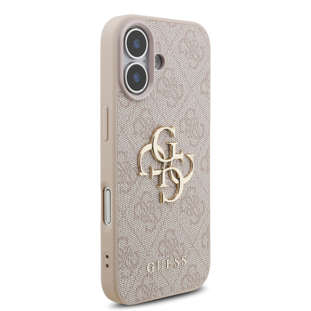 Guess Guess iPhone 17 Back cover case - MagSafe - 4G Classic Logo With Strap - Pink
