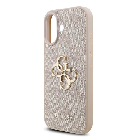 Guess Guess iPhone 17 Back cover case - MagSafe - 4G Classic Logo With Strap - Pink