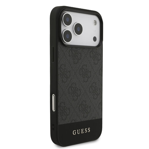 Guess Guess iPhone 17 Pro Max/iPhone 18 Pro Max Handyhülle MagSafe 4G-Streifen am unteren Rand - Grau