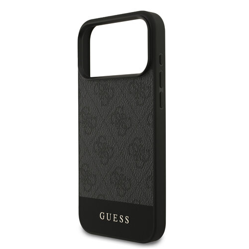 Guess Guess iPhone 17 Pro Max/iPhone 18 Pro Max Handyhülle MagSafe 4G-Streifen am unteren Rand - Grau