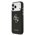 Guess Guess iPhone 17 Pro Max/iPhone 18 Pro Max Handyhülle Genarbte Oberfläche Großes 4G-Logo - Schwarz