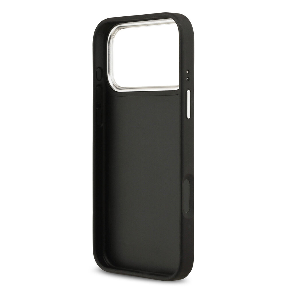 Guess Guess iPhone 17 Pro Max Back cover case - Grained - Big 4G Logo - Black