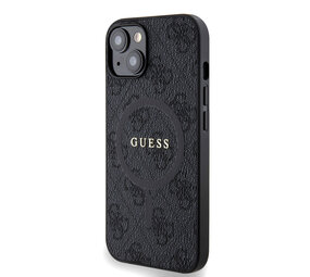 Guess Guess iPhone 14 Back cover case - MagSafe - 4G Classic Logo - Black Guess Guess iPhone 14 Back cover case - MagSafe - 4G Classic Logo - Black