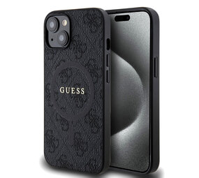 Guess Guess iPhone 14 Back cover coque - MagSafe - 4G Classic Logo - Noir
