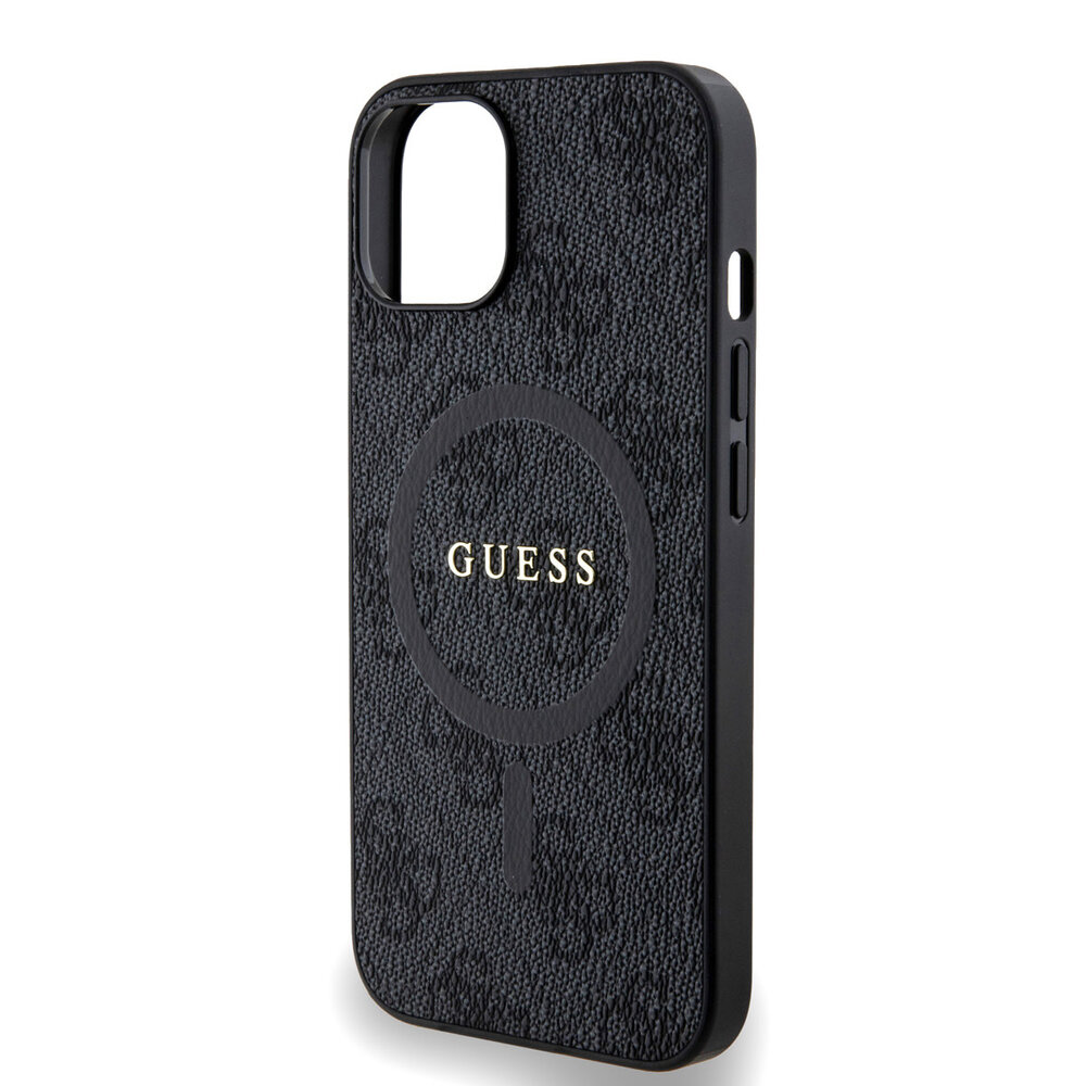 Guess Guess iPhone 14 Back cover case - MagSafe - 4G Classic Logo - Black Guess Guess iPhone 14 Back cover case - MagSafe - 4G Classic Logo - Black