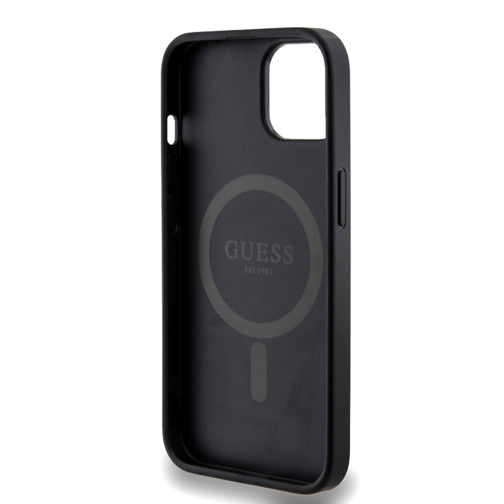 Guess Guess iPhone 14 Back cover coque - MagSafe - 4G Classic Logo - Noir Guess Guess iPhone 14 Back cover coque - MagSafe - 4G Classic Logo - Noir