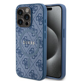 Guess Guess iPhone 15 Pro Back cover case - MagSafe - 4G Classic Logo - Blue Guess Guess iPhone 15 Pro Back cover case - MagSafe - 4G Classic Logo - Blue
