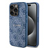 Guess iPhone 15 Pro Back-Cover hul - MagSafe - 4G Classic Logo - Blau