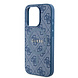 Guess Guess iPhone 15 Pro Back cover coque - MagSafe - 4G Classic Logo - Bleu Guess Guess iPhone 15 Pro Back cover coque - MagSafe - 4G Classic Logo - Bleu