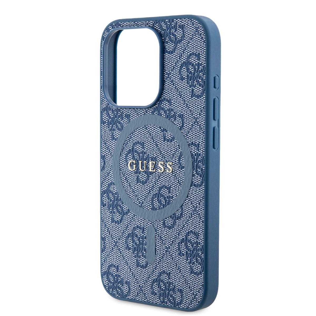 Guess Guess iPhone 15 Pro Backcover hoesje - MagSafe - 4G Classic Logo - Blauw, foto 6 van 6