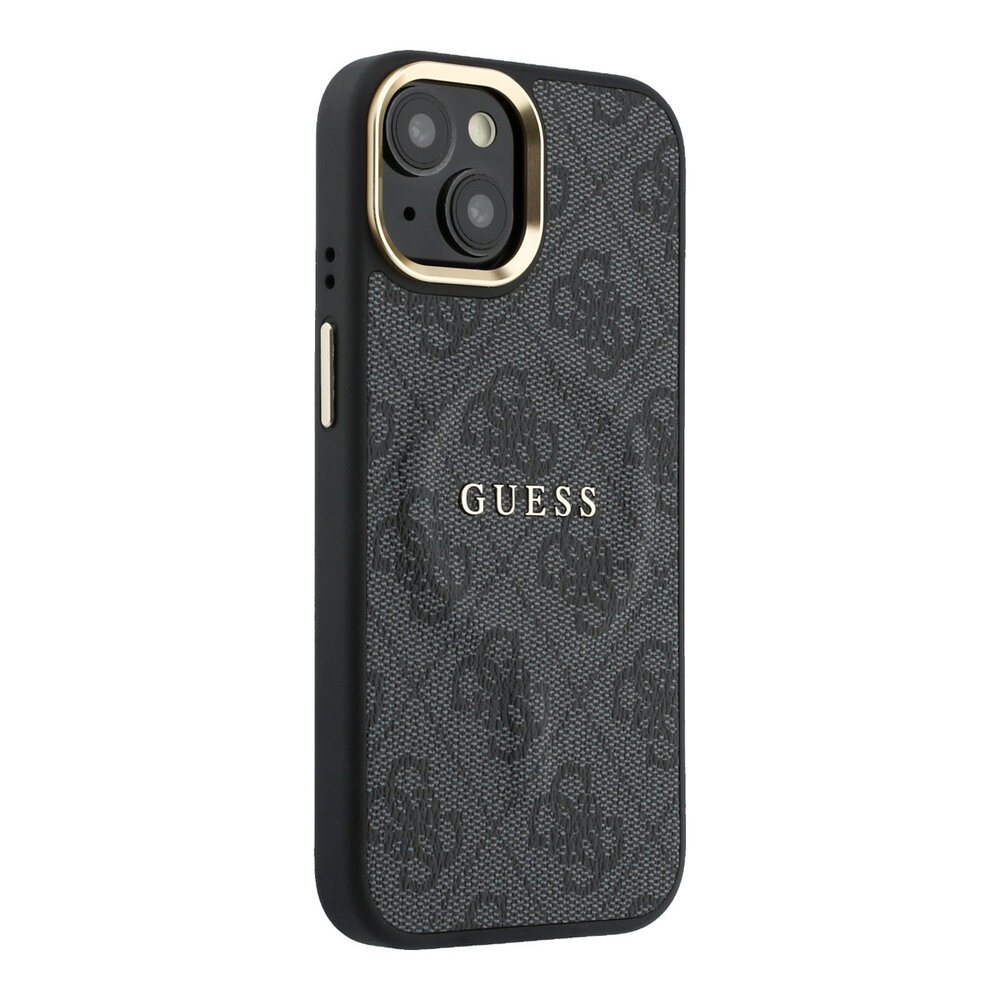 Guess Guess iPhone 15 Back-Cover hul - MagSafe 4G With Classic Logo - Schwarz Guess Guess iPhone 15 Back-Cover hul - MagSafe 4G With Classic Logo - Schwarz