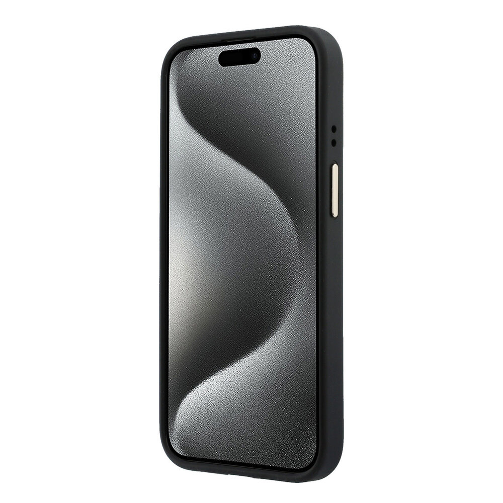 Guess Guess iPhone 15 Back cover coque - MagSafe 4G With Classic Logo - Noir Guess Guess iPhone 15 Back cover coque - MagSafe 4G With Classic Logo - Noir