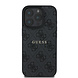 Guess Guess iPhone 15 Pro Max Back cover case - MagSafe - 4G Classic Metal Logo - Black