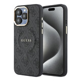 Guess Guess iPhone 15 Pro Max Back cover case - MagSafe 4G With Classic Logo - Black Guess Guess iPhone 15 Pro Max Back cover case - MagSafe 4G With Classic Logo - Black