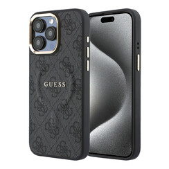 Guess iPhone 15 Pro Max Back cover coque - MagSafe 4G With Classic Logo - Noir