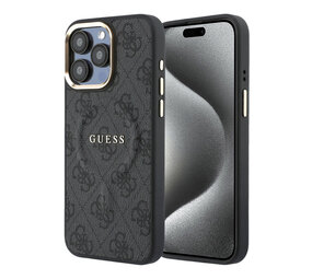 Guess Guess iPhone 15 Pro Max Back cover case - MagSafe 4G With Classic Logo - Black