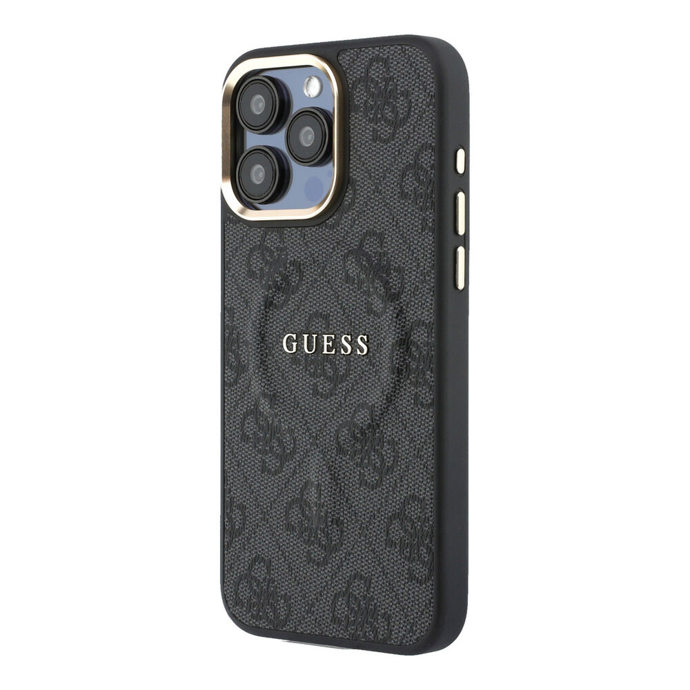 Guess Guess iPhone 15 Pro Max Back-Cover hul - MagSafe 4G With Classic Logo - Schwarz Guess Guess iPhone 15 Pro Max Back-Cover hul - MagSafe 4G With Classic Logo - Schwarz