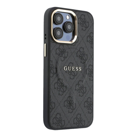 Guess Guess iPhone 15 Pro Max Back cover case - MagSafe 4G With Classic Logo - Black
