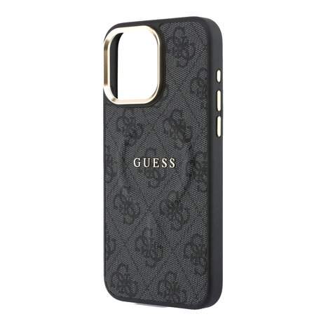 Guess Guess iPhone 15 Pro Max Back cover coque - MagSafe 4G With Classic Logo - Noir Guess Guess iPhone 15 Pro Max Back cover coque - MagSafe 4G With Classic Logo - Noir