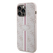 Guess Guess iPhone 15 Pro Max Back cover case - MagSafe - 4G Printed Stripes - Pink