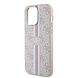 Guess Guess iPhone 15 Pro Max Backcover hoesje - MagSafe - 4G Printed Stripes - Roze