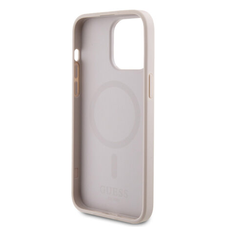 Guess Guess iPhone 15 Pro Max Back cover coque - MagSafe - 4G Printed Stripes - Rose