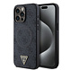 Guess Guess iPhone 15 Pro Max Back cover case - MagSafe - 4G Triangle Logo - Black