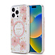 Guess Guess iPhone 15 Pro Max Back cover coque - MagSafe - Resin Flowers Design - Rose