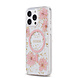 Guess Guess iPhone 15 Pro Max Back cover case - MagSafe - Resin Flowers Design - Pink