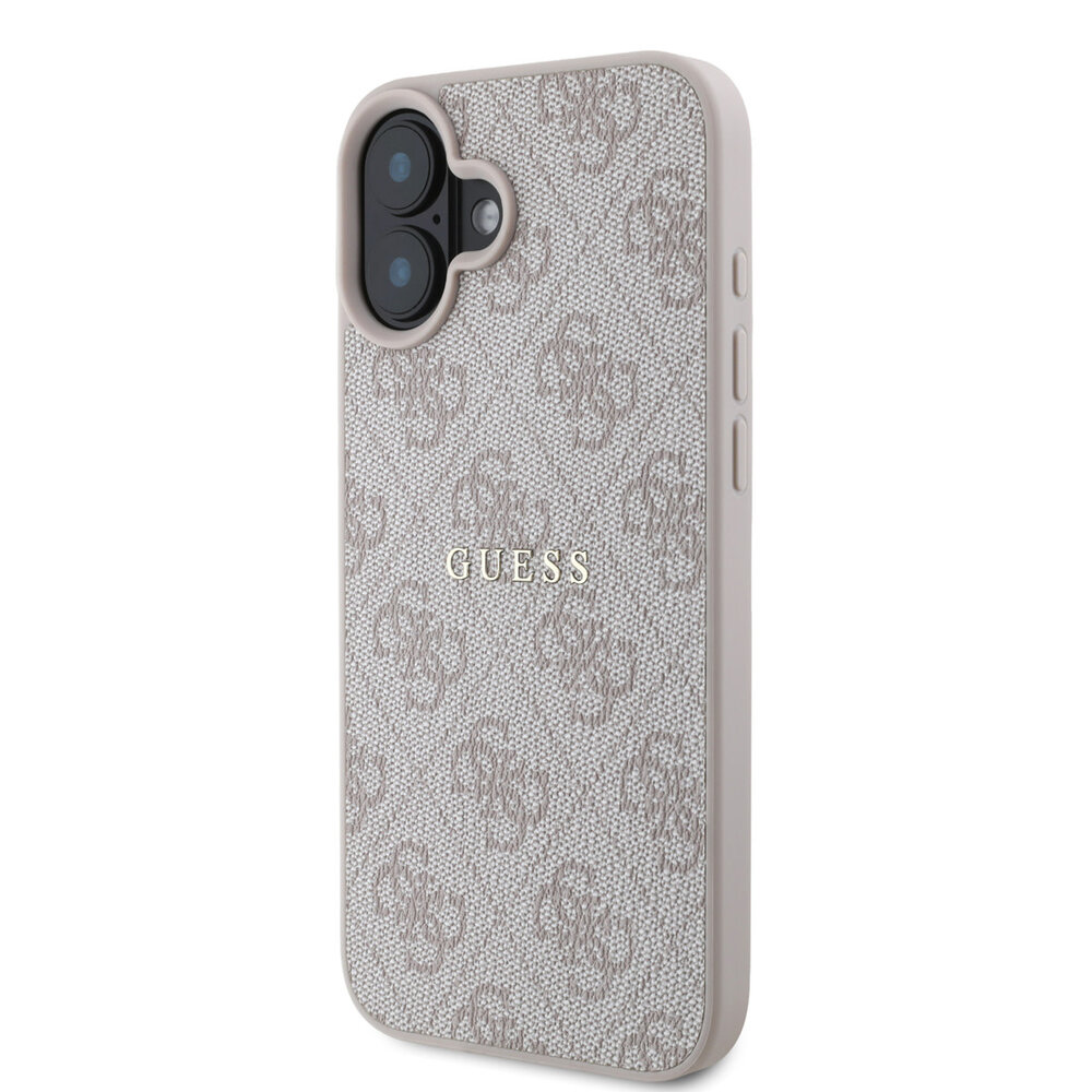 Guess Guess iPhone 16 Plus Back cover coque - MagSafe - 4G Classic Metal Logo - Rose Guess Guess iPhone 16 Plus Back cover coque - MagSafe - 4G Classic Metal Logo - Rose