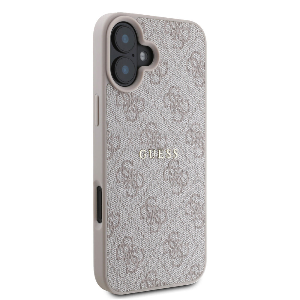 Guess Guess iPhone 16 Plus Back-Cover hul - MagSafe - 4G Classic Metal Logo - Rosa Guess Guess iPhone 16 Plus Back-Cover hul - MagSafe - 4G Classic Metal Logo - Rosa