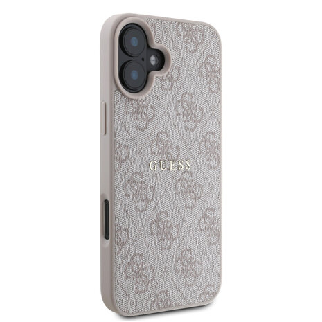 Guess Guess iPhone 16 Plus Back cover case - MagSafe - 4G Classic Metal Logo - Pink Guess Guess iPhone 16 Plus Back cover case - MagSafe - 4G Classic Metal Logo - Pink