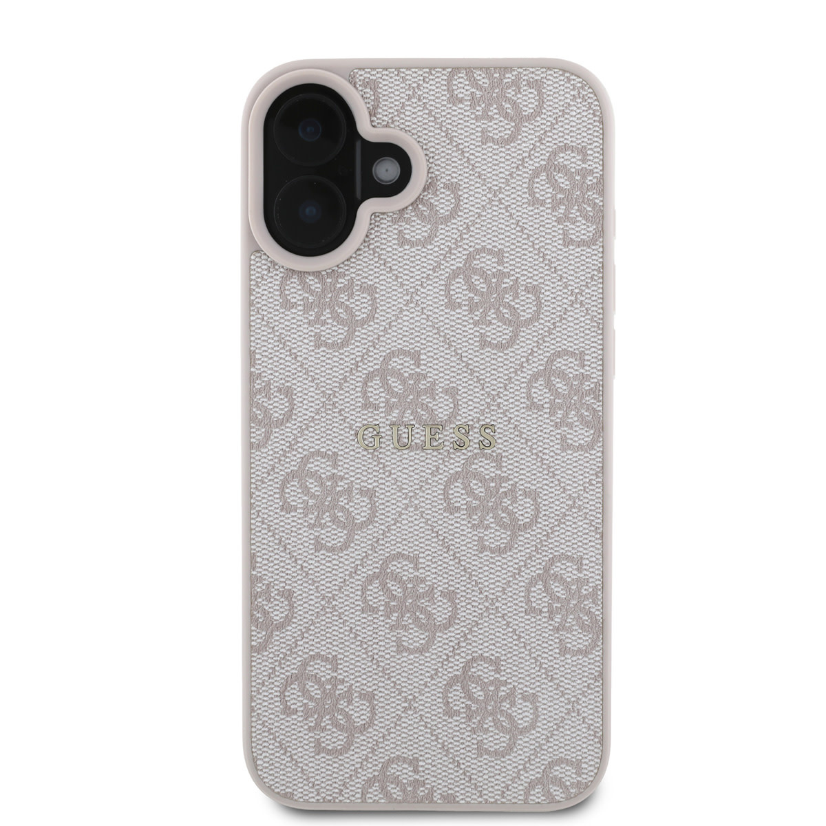 Guess Guess iPhone 16 Backcover hoesje - MagSafe - 4G Classic Metal Logo - Roze, foto 3 van 6