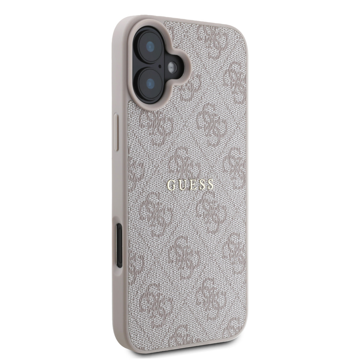 Guess Guess iPhone 16 Backcover hoesje - MagSafe - 4G Classic Metal Logo - Roze, foto 4 van 6