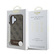 Guess Guess iPhone 16 Backcover hoesje - MagSafe - 4G Bottom Stripes - Bruin