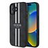 Guess iPhone 16 Back cover case - MagSafe - 4G Printed Stripes - Black