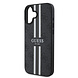 Guess Guess iPhone 16 Back cover coque - MagSafe - 4G Printed Stripes - Noir Guess Guess iPhone 16 Back cover coque - MagSafe - 4G Printed Stripes - Noir