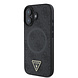 Guess Guess iPhone 16 Back cover case - MagSafe - 4G Triangle Logo - Black
