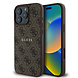 Guess Guess iPhone 16 Pro Max Back-Cover hul - MagSafe - 4G Classic Metal Logo - Braun
