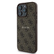Guess Guess iPhone 16 Pro Max Back-Cover hul - MagSafe - 4G Classic Metal Logo - Braun