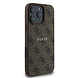Guess Guess iPhone 16 Pro Max Backcover hoesje - MagSafe - 4G Classic Metal Logo - Bruin