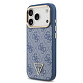 Guess Guess iPhone 17 Pro/iPhone 18 Pro Coque arrière MagSafe 4G logo triangulaire - Bleu