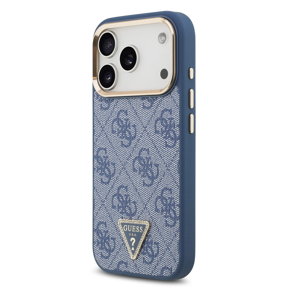 Guess Guess iPhone 17 Pro Back cover case - MagSafe - 4G Triangle Logo - Blue