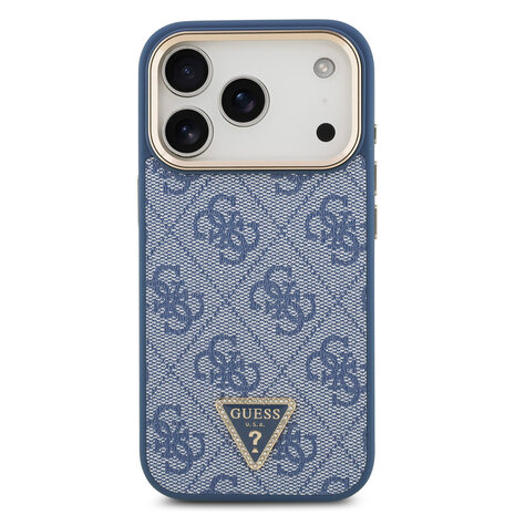 Guess Guess iPhone 17 Pro Back-Cover hul - MagSafe - 4G Triangle Logo - Blau